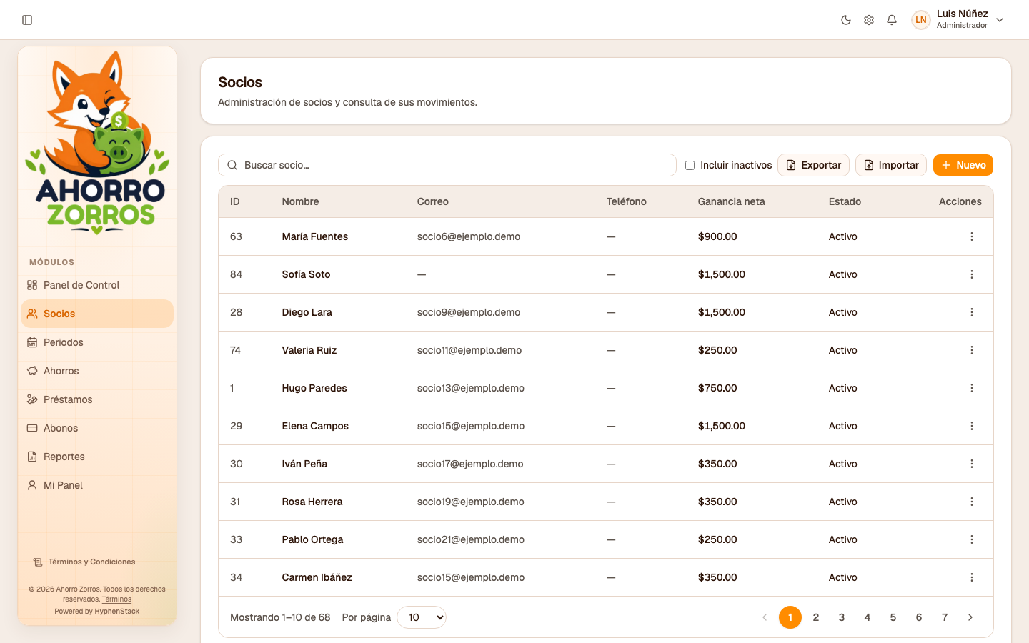 App Ahorro Zorros — 3