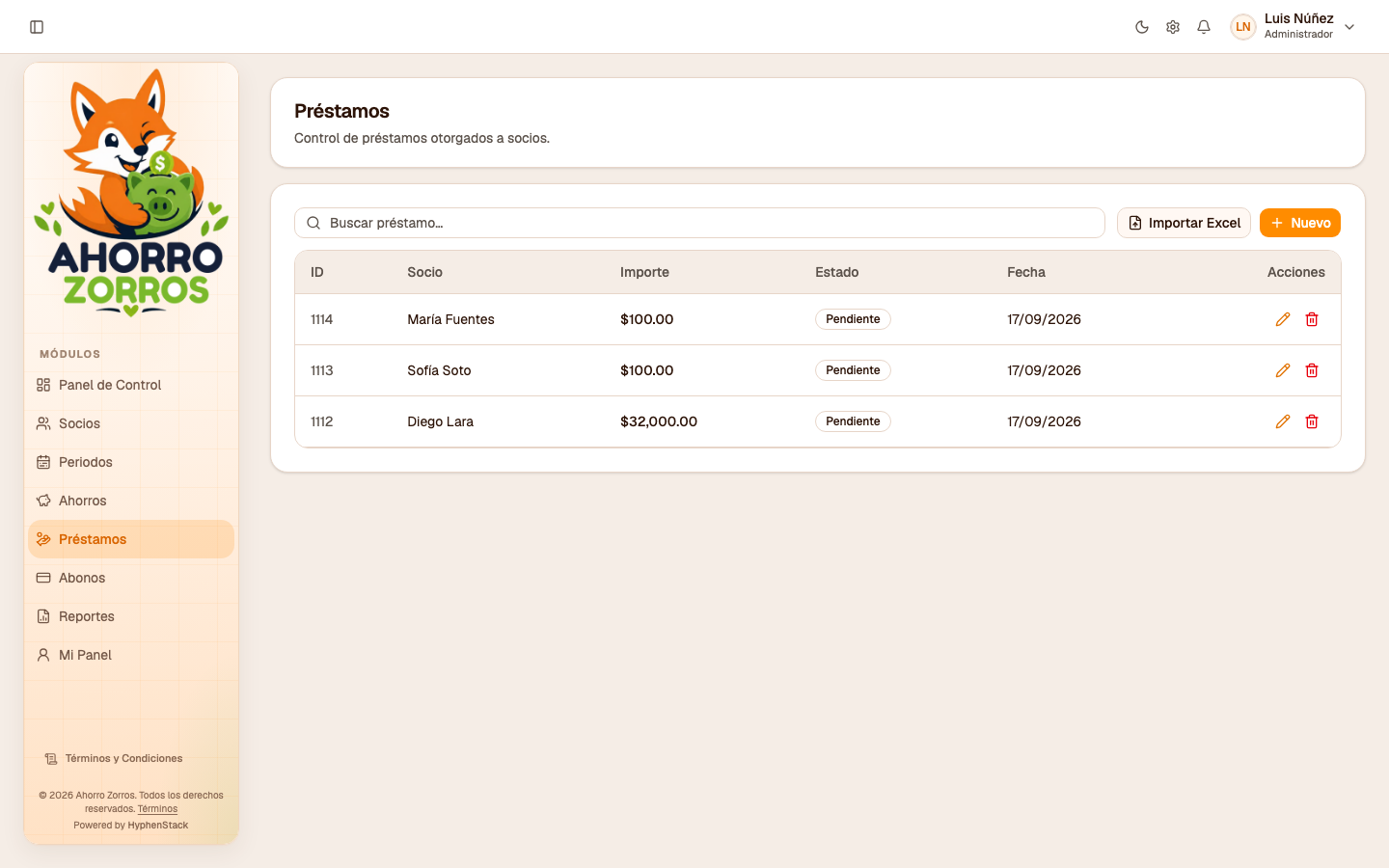 App Ahorro Zorros — 5